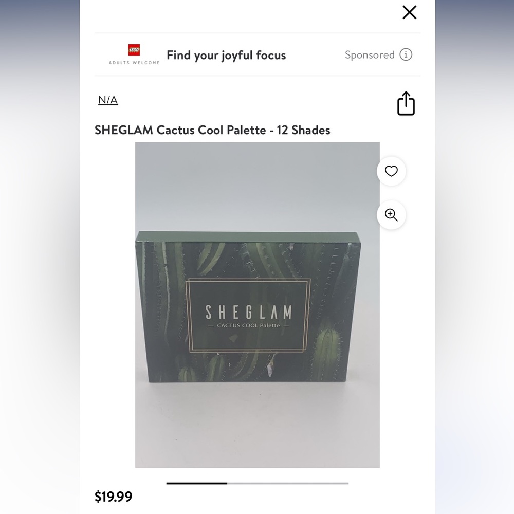 Cactus cool eyeshadow palette